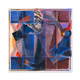 Bill Hoppe (WA) "Study for Violet Arms" Gouache