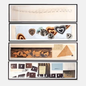 Bill Ritchie (WA) Group of 4 Mixed Media Artworks