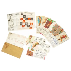 1950s Earl Moran Pin-Up Advertising Calendars