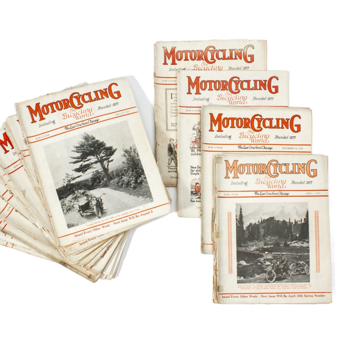 1920s Motorcycling & Bicycling World Magazines (1 of 11)