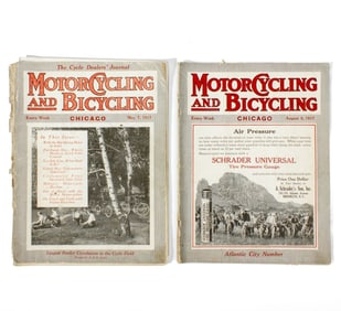 1917 Motorcycling & Bicycling World Magazines