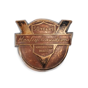 Original Harley 50th Anniversary Fender Badge