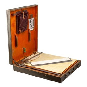 Vintage Czechoslovakian Military Draftman's Set