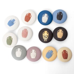 Group of 12 Wedgwood Seminar Buttons