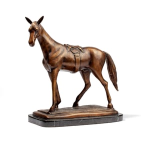 Cast Bronze Horse After Jules Moigniez
