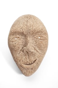 Inuit Inupiaq Carved Whalebone Spirit Mask