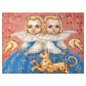 Ylena Kallistova "Twins" Oil on Canvas
