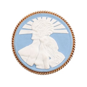 Wedgwood Sun & Wind Anna Zinkeisen Medallion Pin