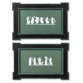 Antique Wedgwood Slip on Paper "Dancing Hours"