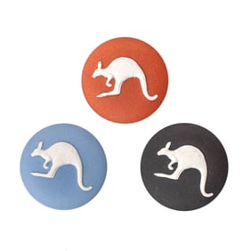 3 Wedgwood Australia Club Kangaroo Medallions