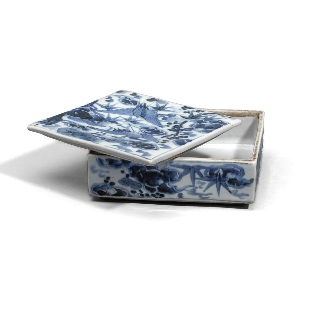 Japanese Blue & White Imari Porcelain Cranes Box (1 of 7)