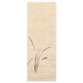Attr. Shokado Shojo "Ink Orchid" Hanging Scroll