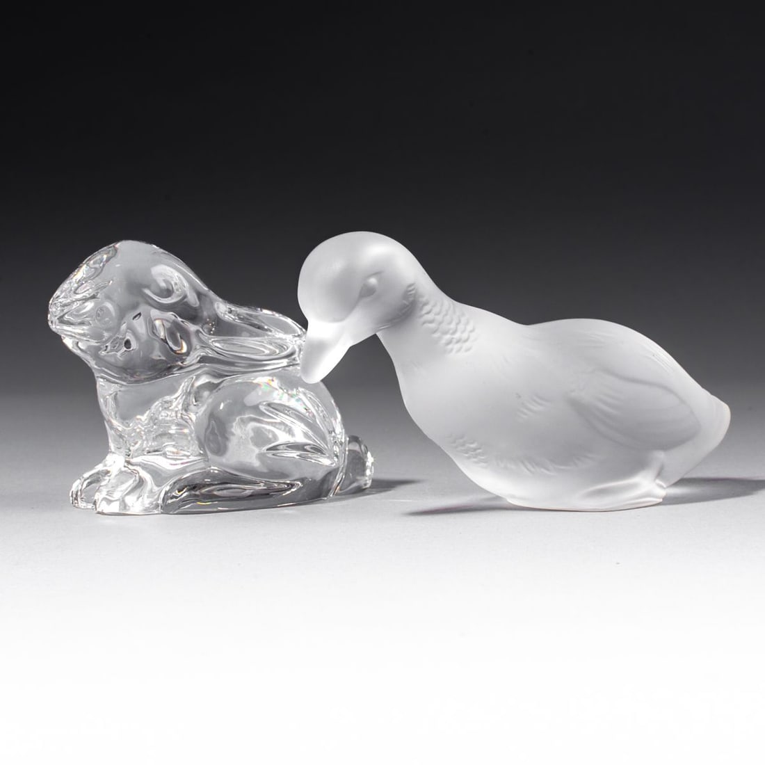 Baccarat Crystal Duck & Waterford Bunny Rabbit (1 of 5)