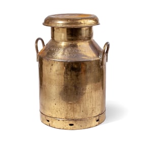 Vintage Brass Milk Churn J. Hanson Liverpool