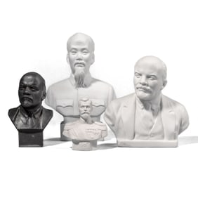 Vintage Propaganda Dictator Busts  / Lenin