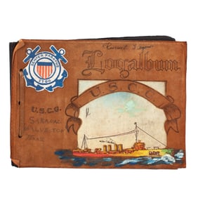 Vintage Coast Guard Photo Album - Cutter Saranac