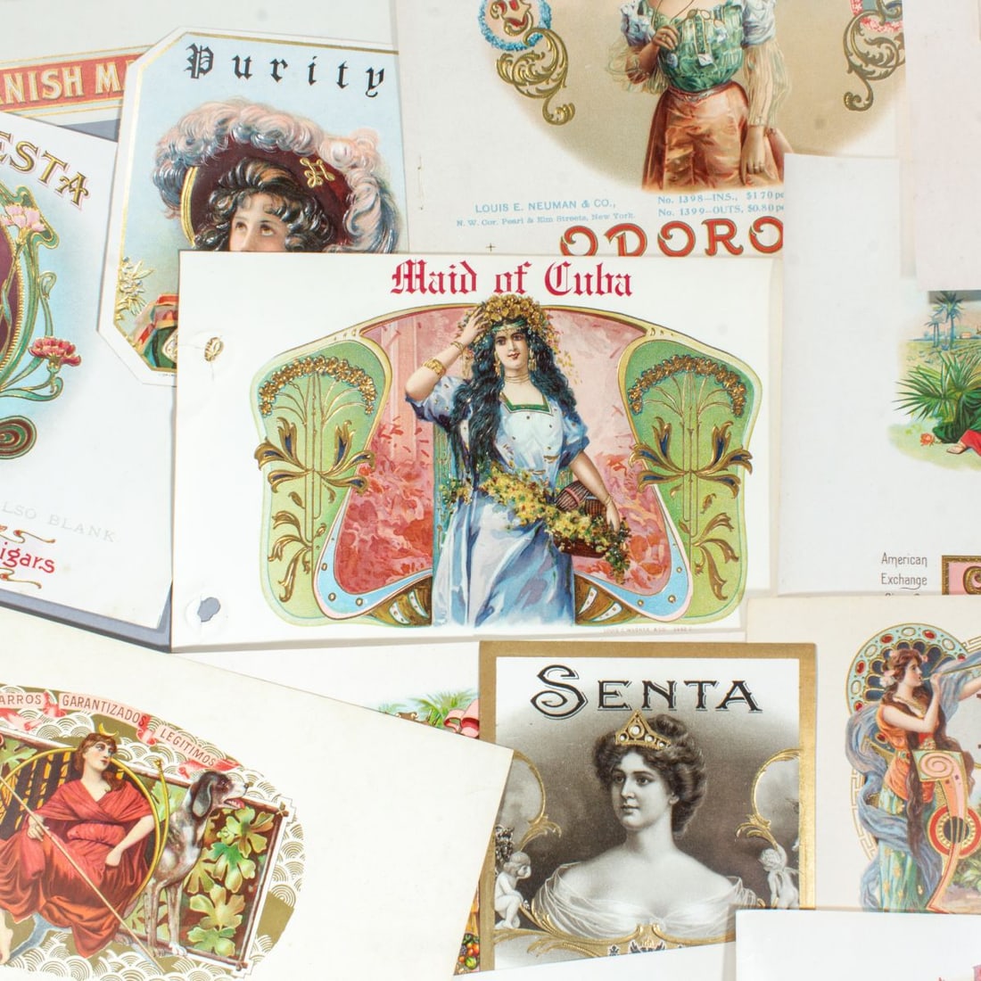 Collection 125+ Antique Cigar Box Labels (1 of 9)