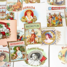Collection 125+ Antique Cigar Box Labels