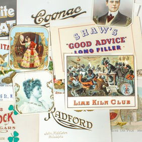 Collection 100+ Antique / Vintage Cigar Box Labels