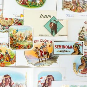 Collection 20+ Antique / Vintage Cigar Box Labels