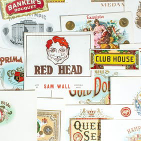 Collection 100+ Antique Cigar Box Labels