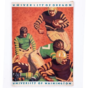 1931 UW Huskies vs Oregon Football Program