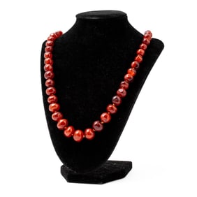 Vintage Amber Bead Necklace