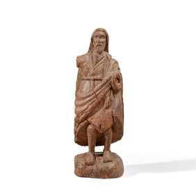 Carved Wood Santos Figure of Jesus