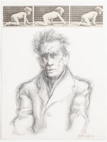 John Jagel / Samuel Beckett Mixed Media Portrait
