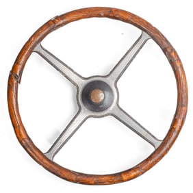 Vintage White Motor Company Truck Steering Wheel