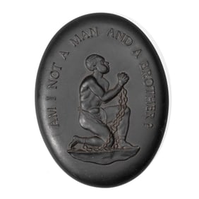 Wedgwood Black Basalt Anti-Slavery Medallion 1969