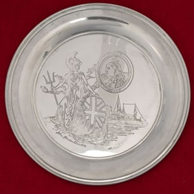 Sterling 'Queen Victoria' Plate / Churchill
