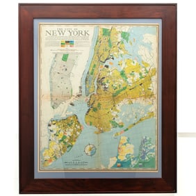 Fortune Magazine July 1939 New York Map