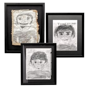 Darryl Ary (WA) 3 Outsider Art Portraits