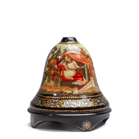 Russian Lacquer "Humpbacked Horse" Bell Box Volkov