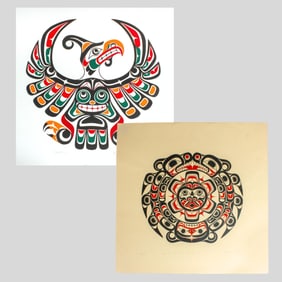 Beau Dick Two NW Coast Native Serigraphs