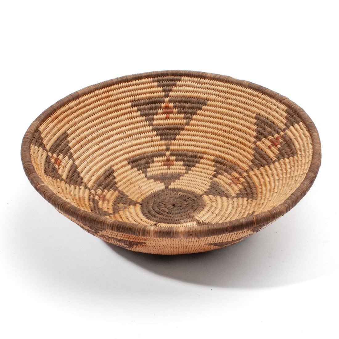 Vintage Apache Woven Polychrome Basket Bowl (1 of 3)