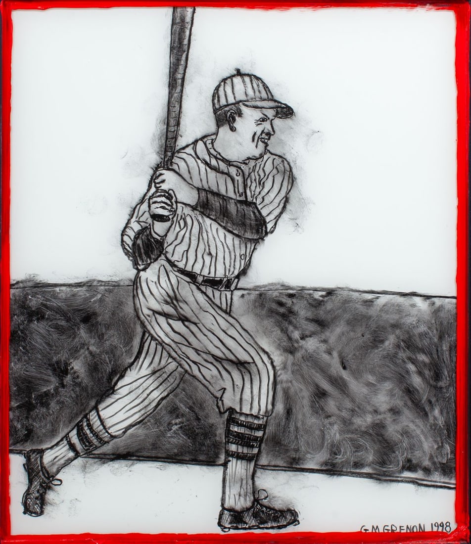 Gregory Grenon (OR) "Pinstripes" Oil on Glass (1 of 4)