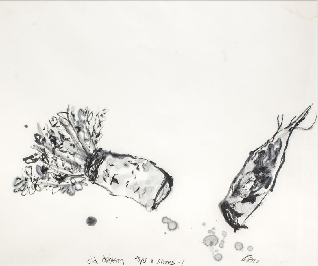 Alan Lau (WA) "Old Daikon Tops & Stems" Ink (1 of 4)