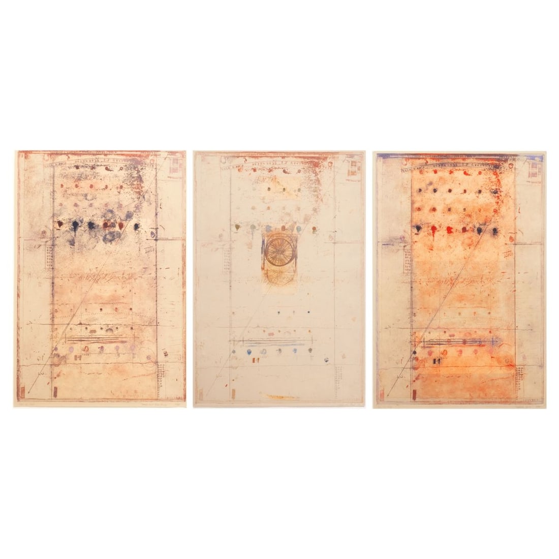 John W. Ford Monoprint Triptych (1 of 6)