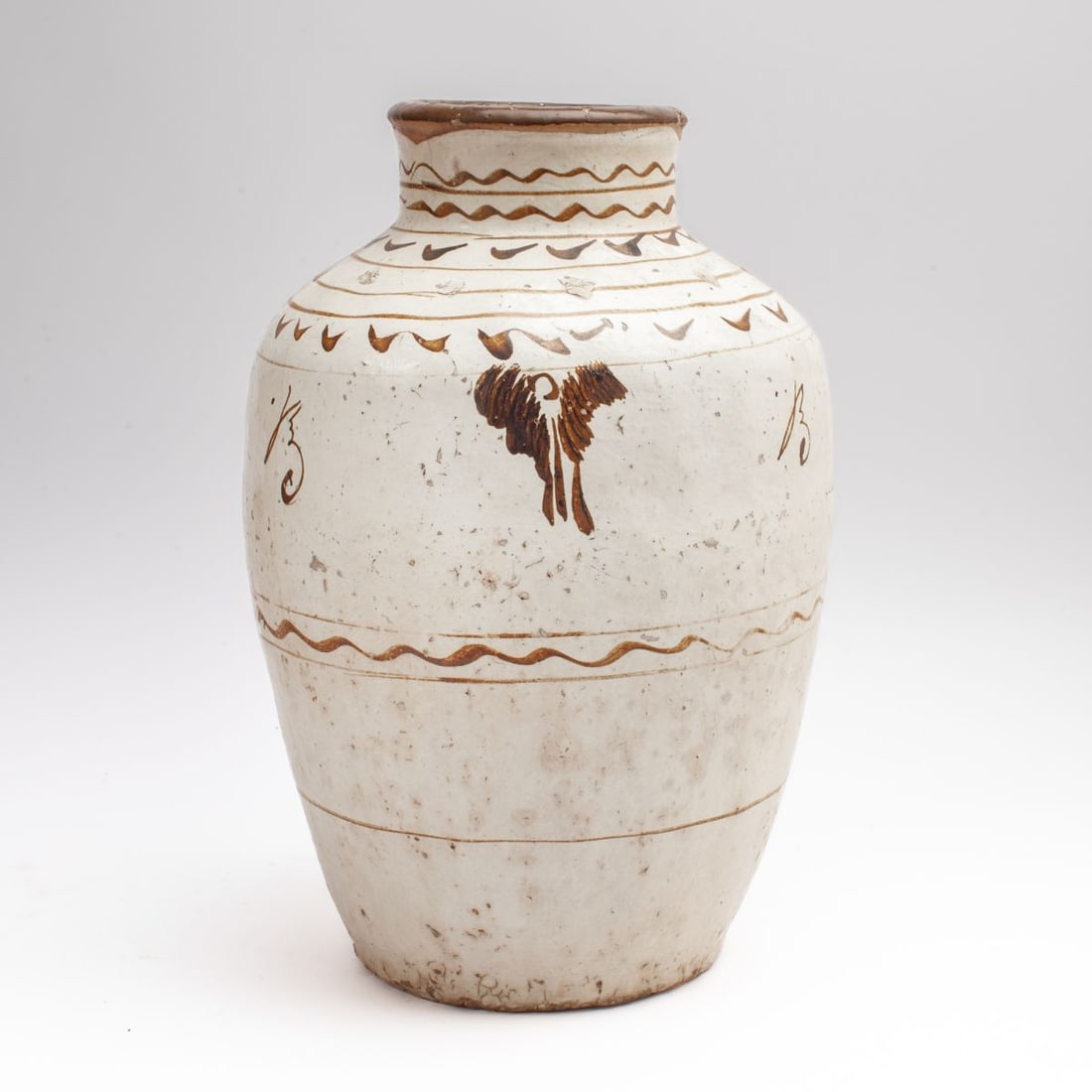 Large Chinese Cizhou Ware Jar (1 of 6)