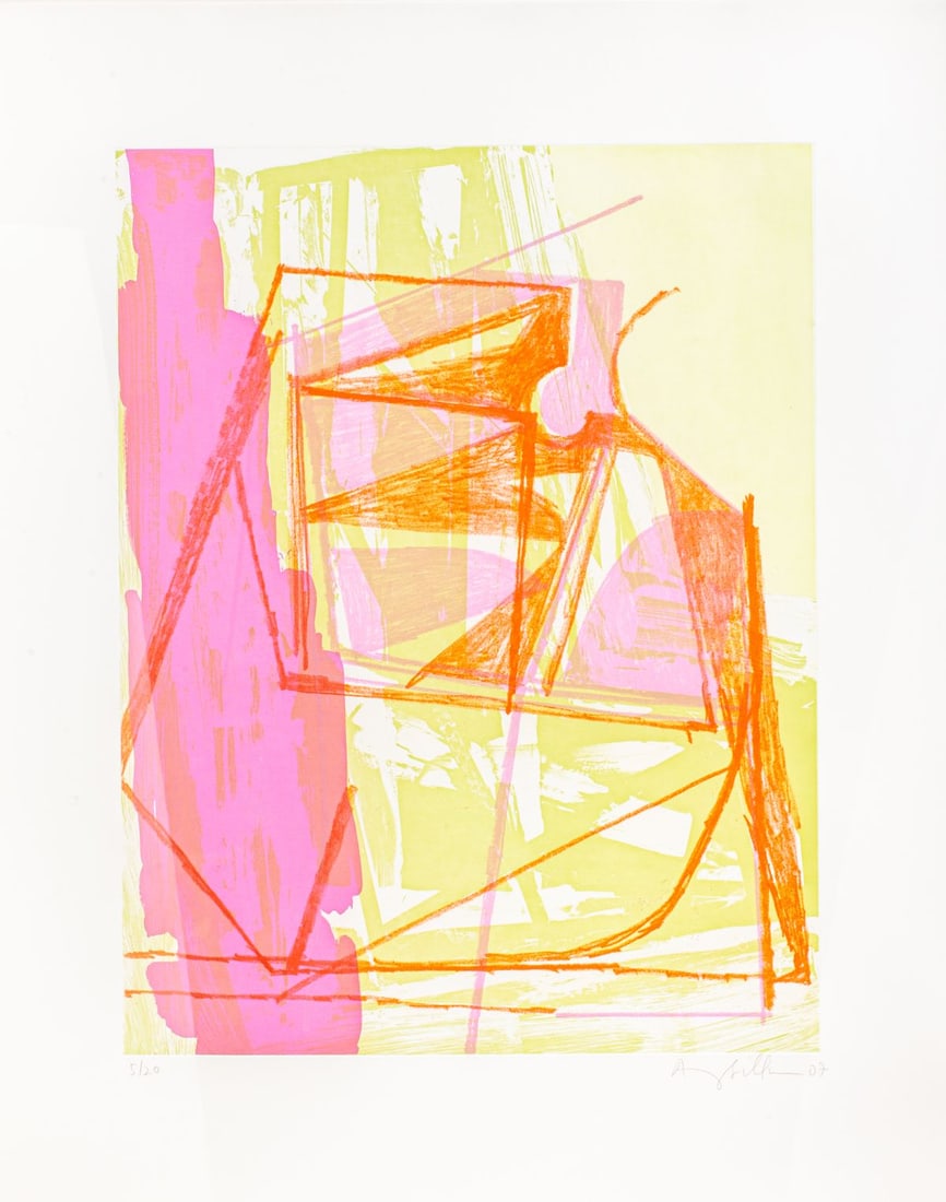 Amy Sillman "R & E" Aquatint on Paper, 2007 (1 of 5)