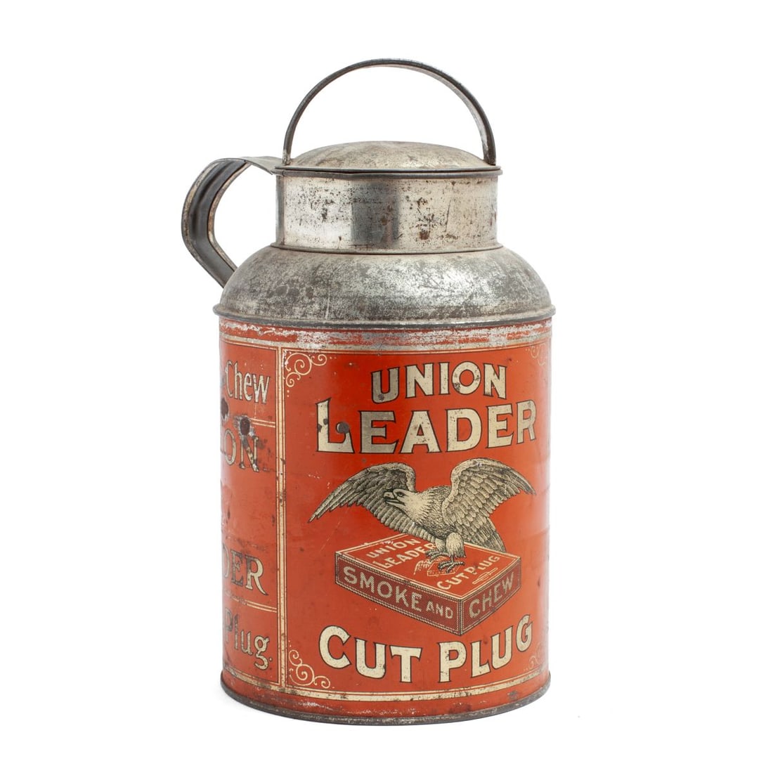 Union Leader Cut Plug Tobacco Advertising Milk Can (1 of 5)