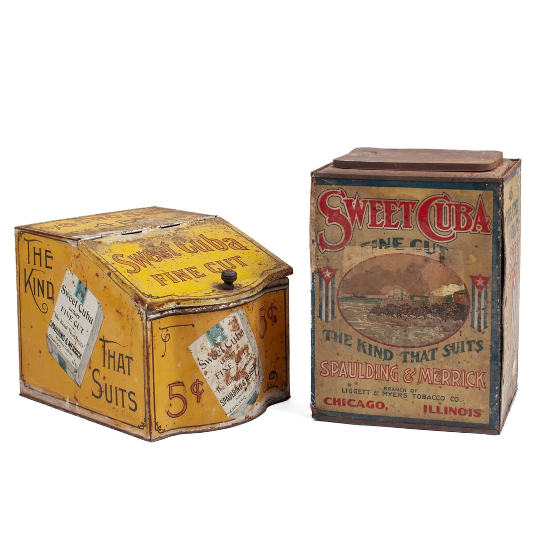 Sweet Cuba Tobacco Advertising Cardboard Litho Tin (1 of 6)