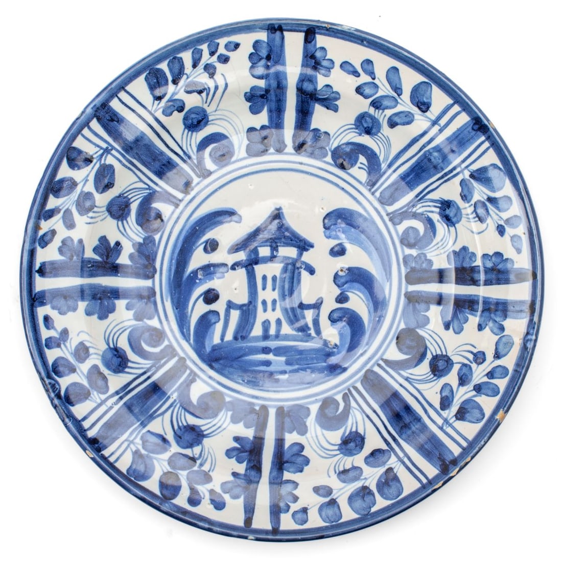 English Delft Kraak Style Faience Charger (1 of 5)