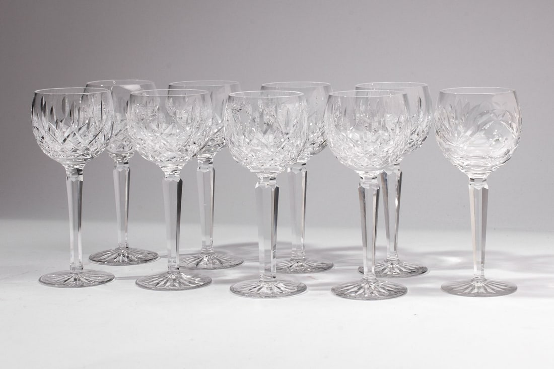 Waterford Lismore Hock Wine Glasses Set 8 (1 of 4)