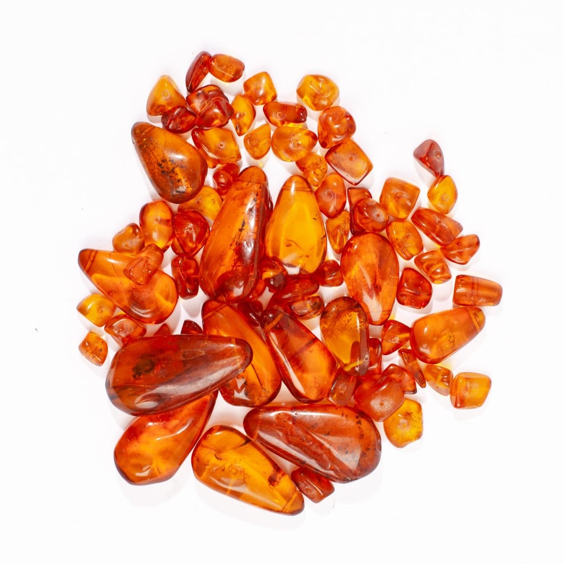 Group Baltic Amber Cognac Color Nugget Beads (1 of 3)