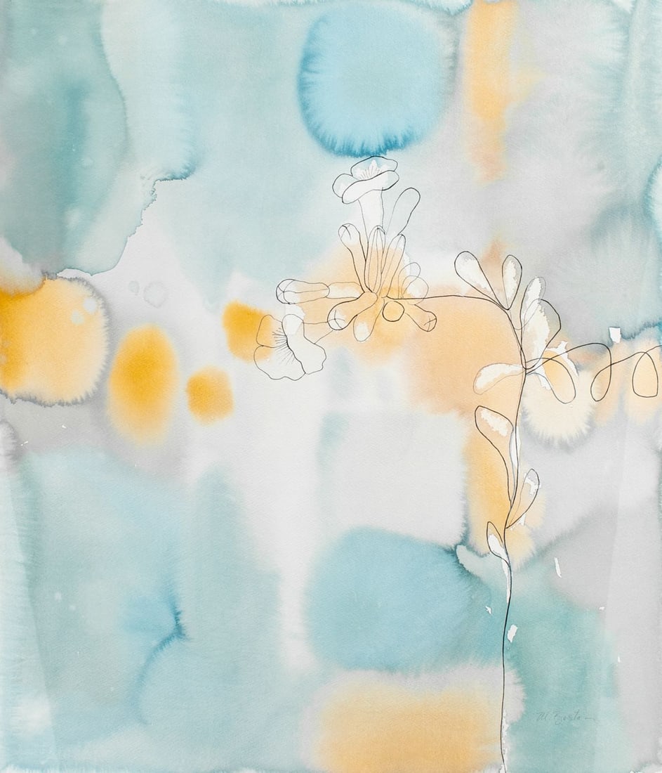 Marsha Boston "Trumpets" Mixed Media on Paper (1 of 4)