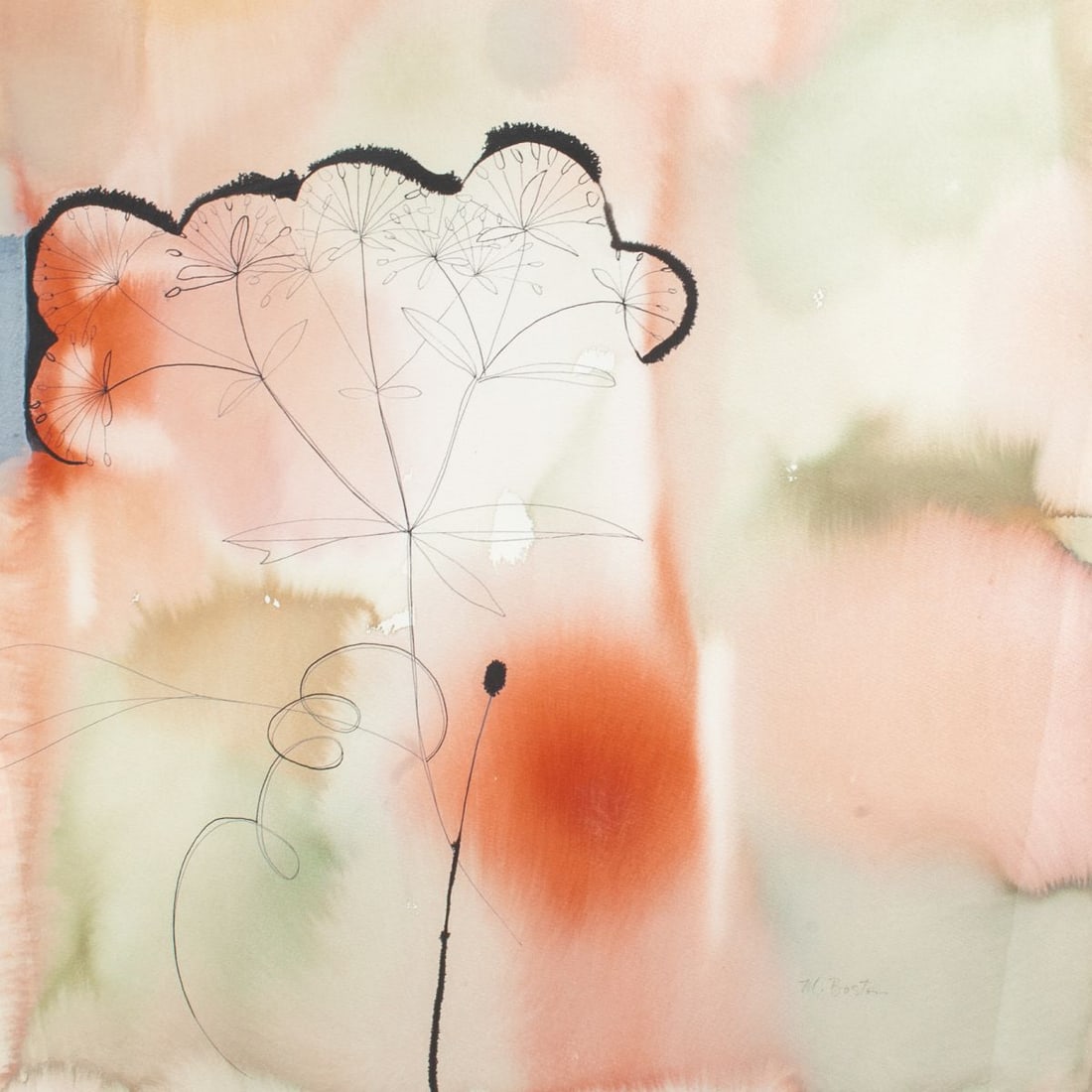 Marsha Boston "Sugarbowl" Mixed Media on Paper (1 of 4)