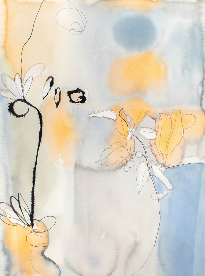 Marsha Boston "Pacific Mist" Mixed Media on Paper (1 of 4)